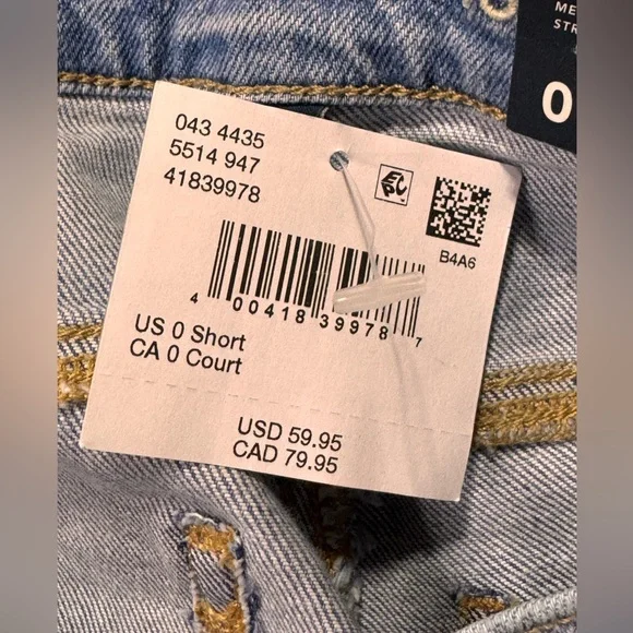 NWT American Eagle Strigid High-Waisted Stovepipe Jeans, 0 Short, 25 w - Picture 8 of 12